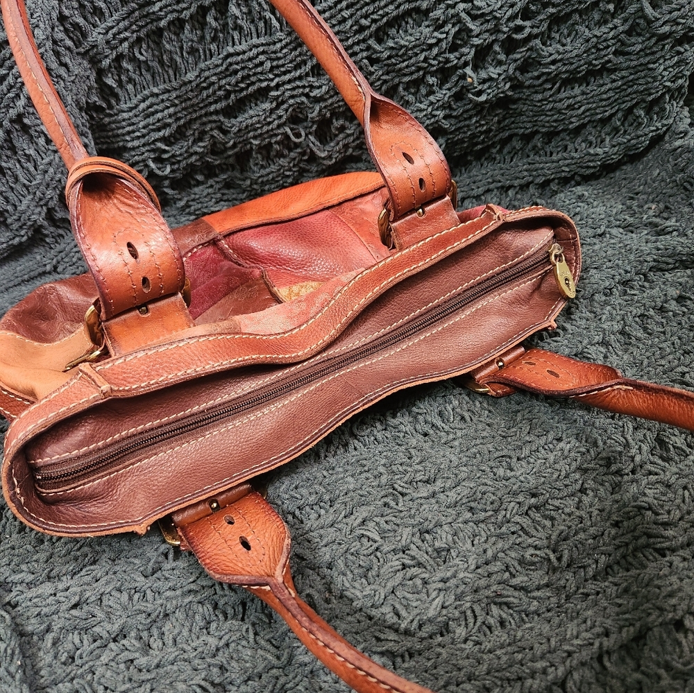 Vintage Fossil Patchwork Shoulder Bag - Picture 6 of 16